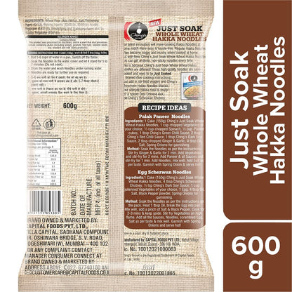 Ching'S Just Soak Whole Wheat Hakka Noodles 600 gm