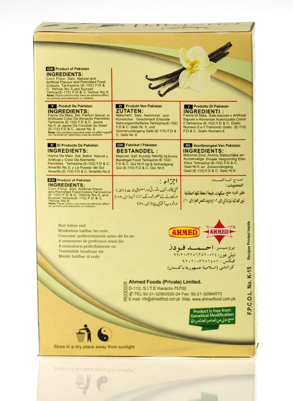 2 PKTS OF AHMED MIXED FRUIT CUSTARD POWDER 300g
