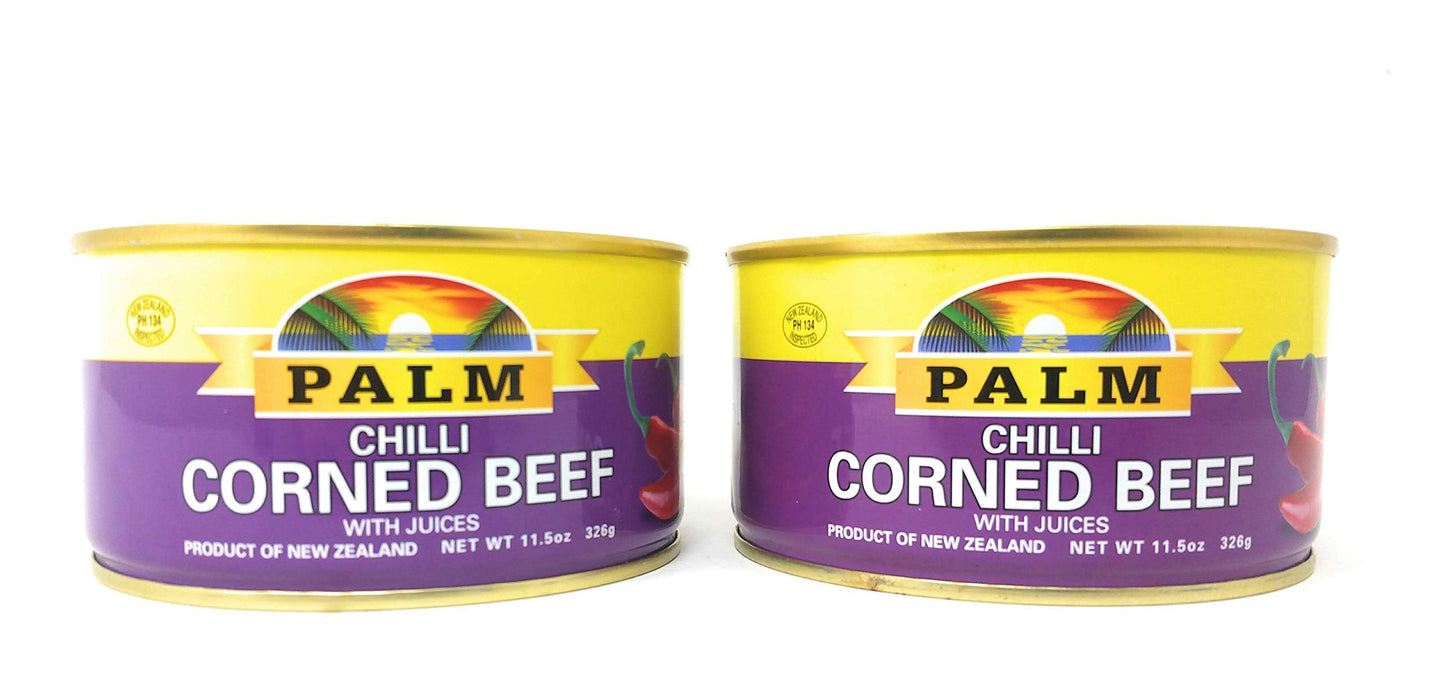 Palm Corned Beef Chilli Flavored with Juices 326g, 2 Pack