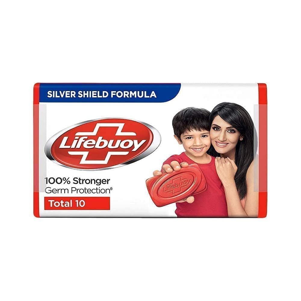 Lifebuoy Total 10- Soap Bar - 125g X 3 Bars - Bath & Shower