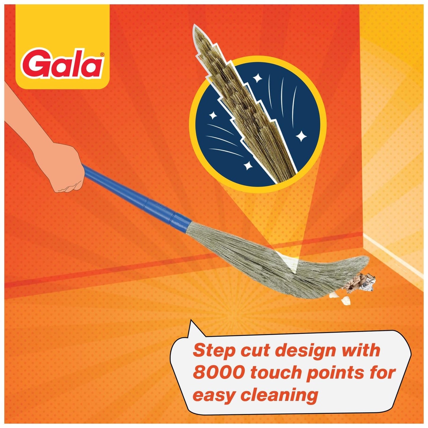 Gala No Dust Broom 1 pc