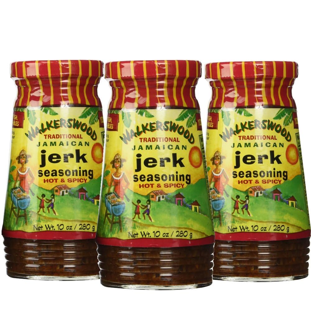 Walkerswood Jerk Seasoning (Hot), 10 Ounce (Pack of 3)