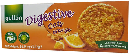 Gullon Oats & Orange Digestive Cookie Biscuits - 15 OZ