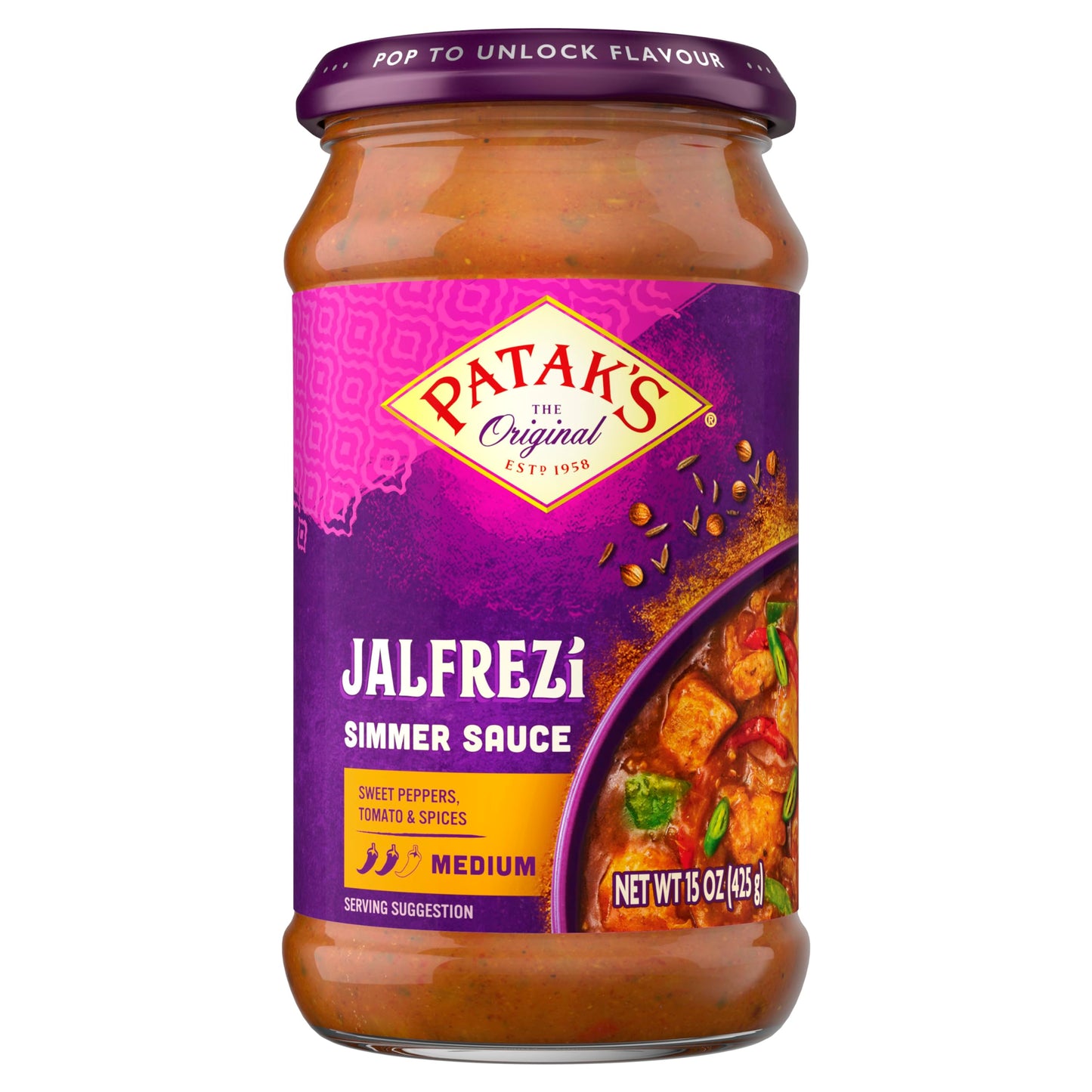 Patak's Jalfrezi Curry Paste Medium 15 oz