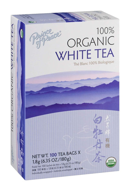 Prince of Peace Organic Premium White Tea 100 tea bags (Pack of 3)