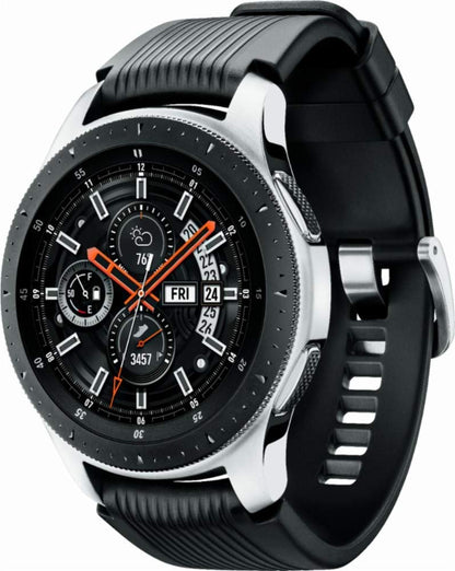 SAMSUNG SM-R805UZSAXAR Galaxy Watch Smartwatch 46mm Stainless Steel LTE GSM (Unlocked), Silver (Renewed)