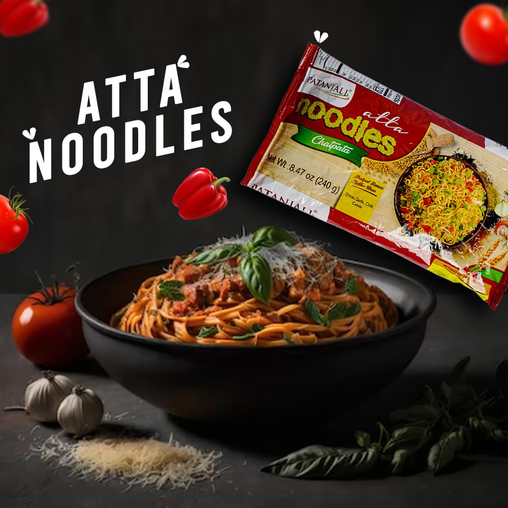 Patanjali Aata Noodles Chatpata 240gm - Food / Masala / Dal