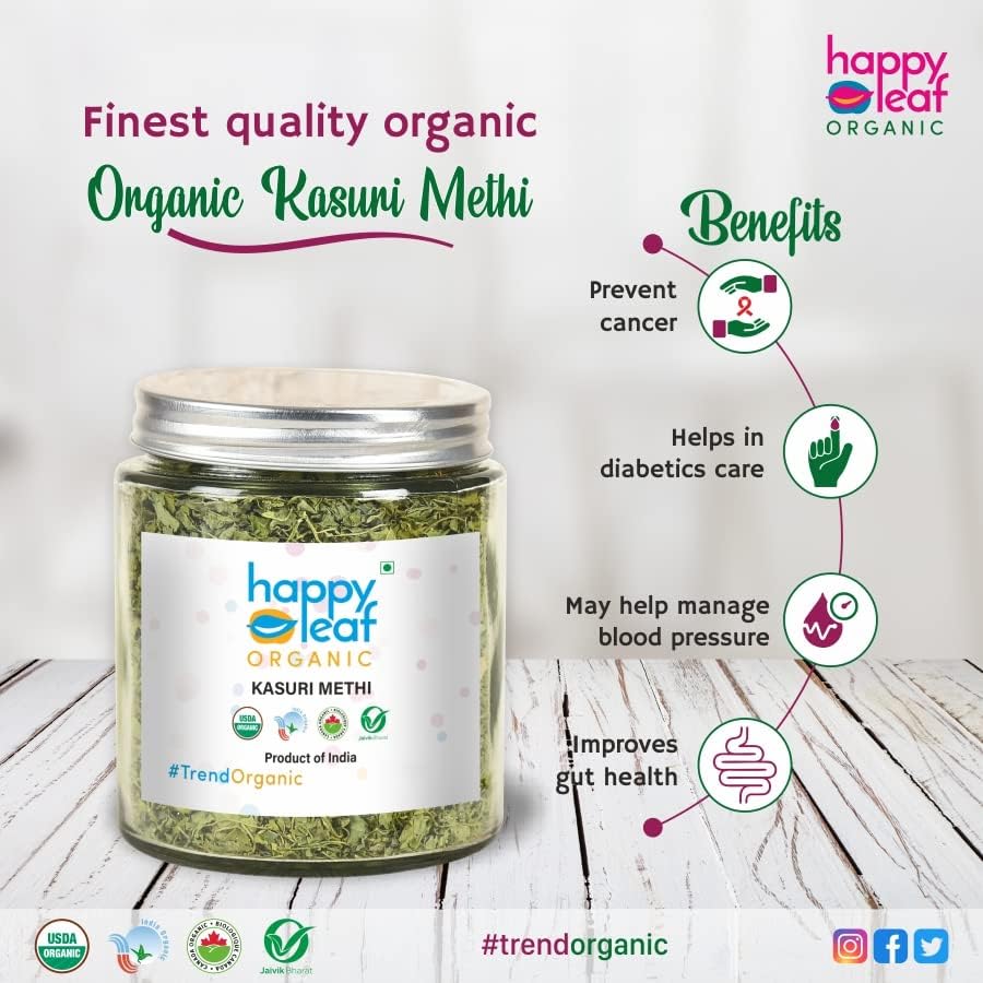 Happy Leaf Organic Kasuri Methi - 2 oz(57 gm)