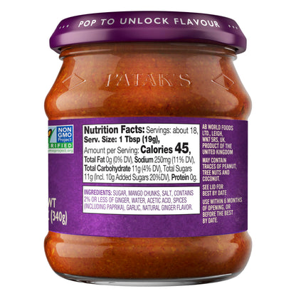 Patak's Major Grey Chutney, 12 Fl Oz