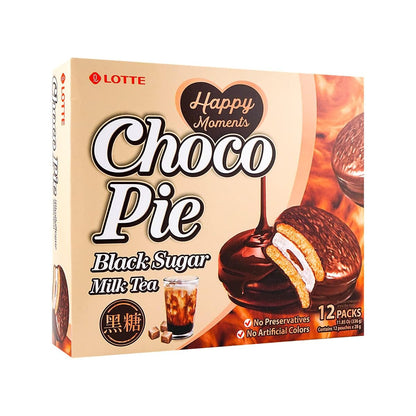 Lotte Choco Pies 2 Packs (Black Sugar Milk Tea Choco Pie)