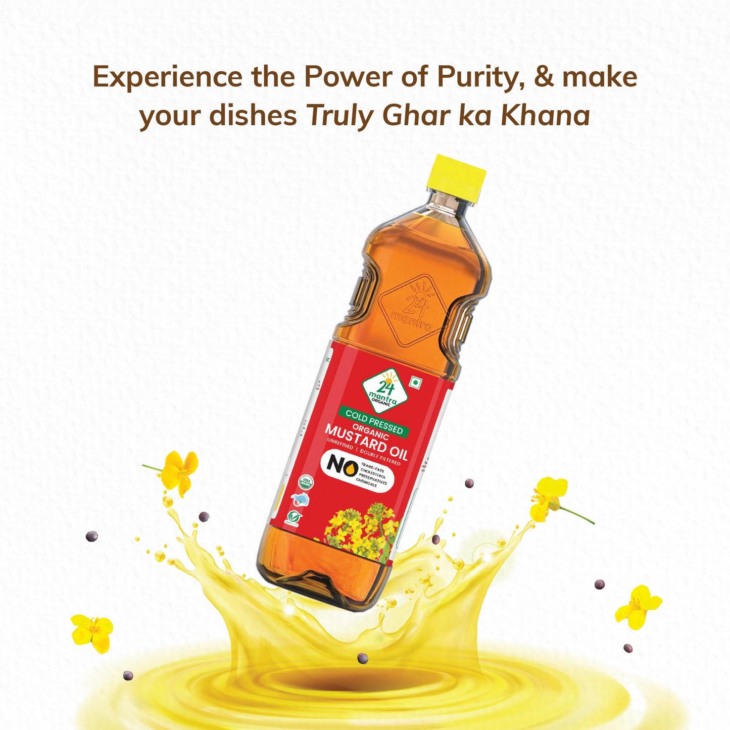 24 Mantra Organic Mustard Oil 1 Litre