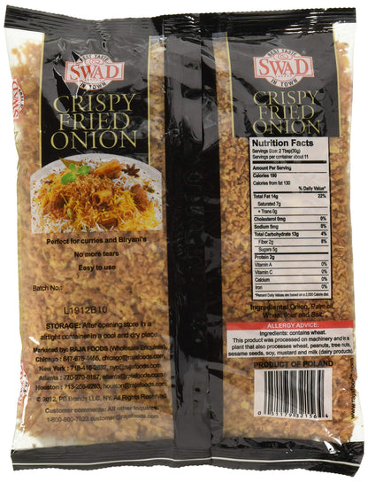 Swad Crispy Fried Onion 12 Oz - Food / Masala / Dal
