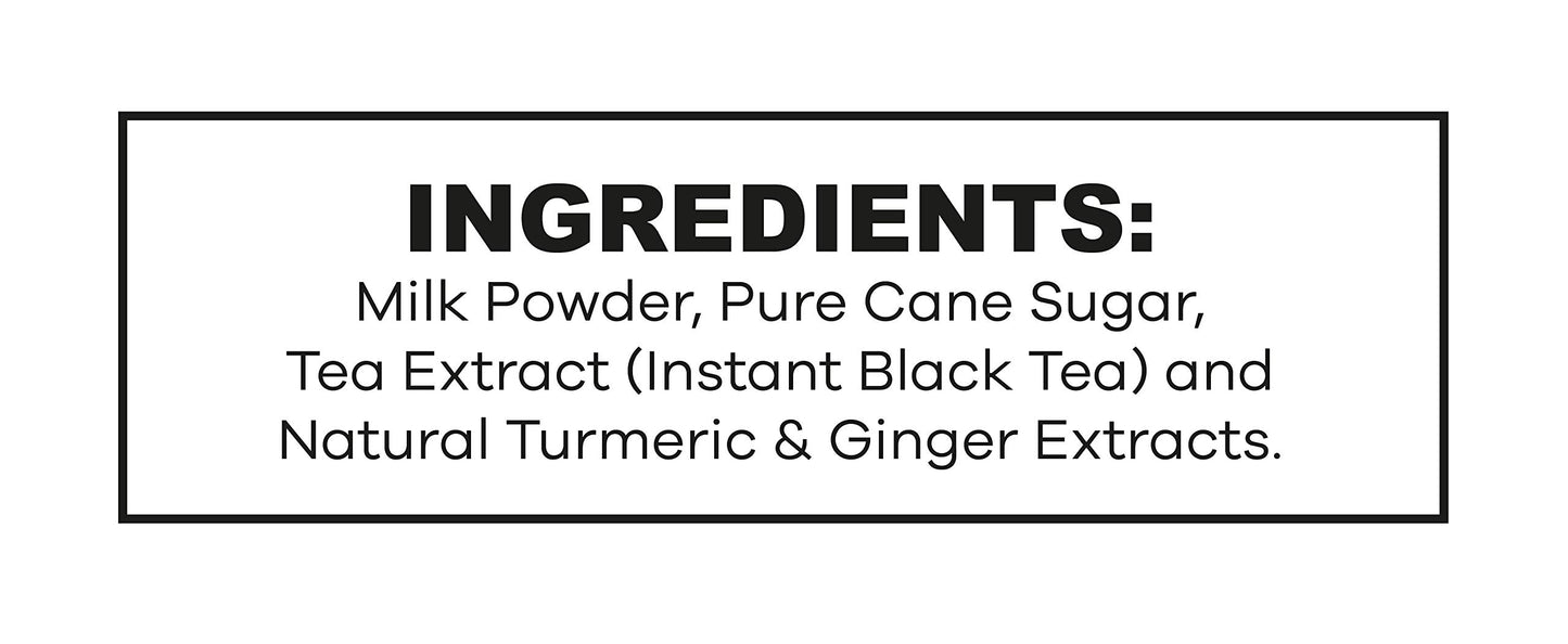 QuikTea Chai Latte, Turmeric Ginger, 100 Count