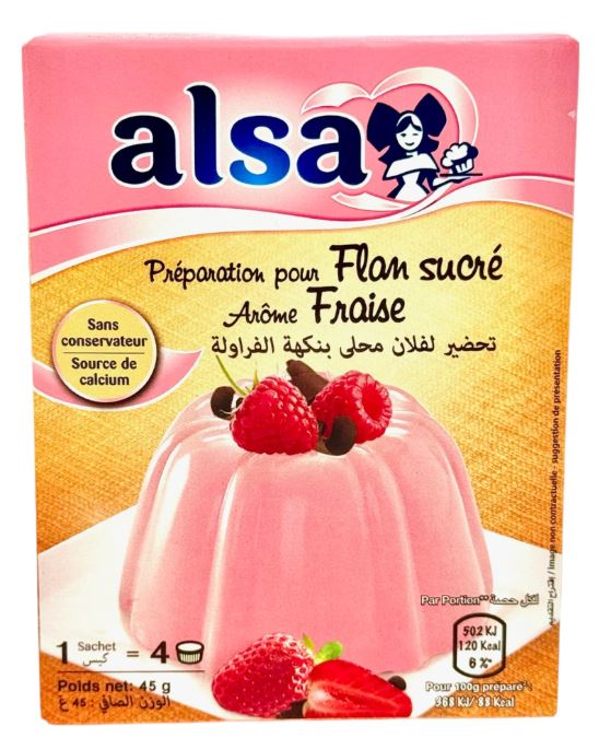 Alsa Strawberry Flan