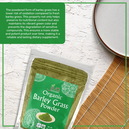 Jiva Organics Barley Grass Powder 200g (7 Oz)