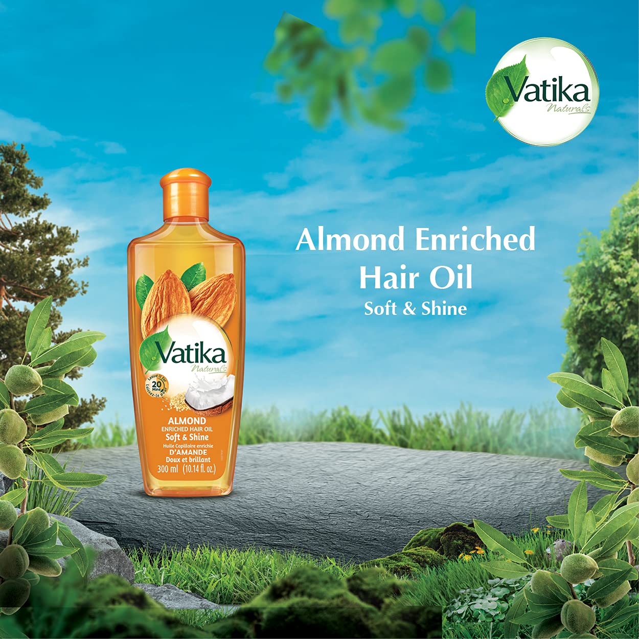 Vatika Naturals Almond Almond Enriched Hair Oil 300 ml
