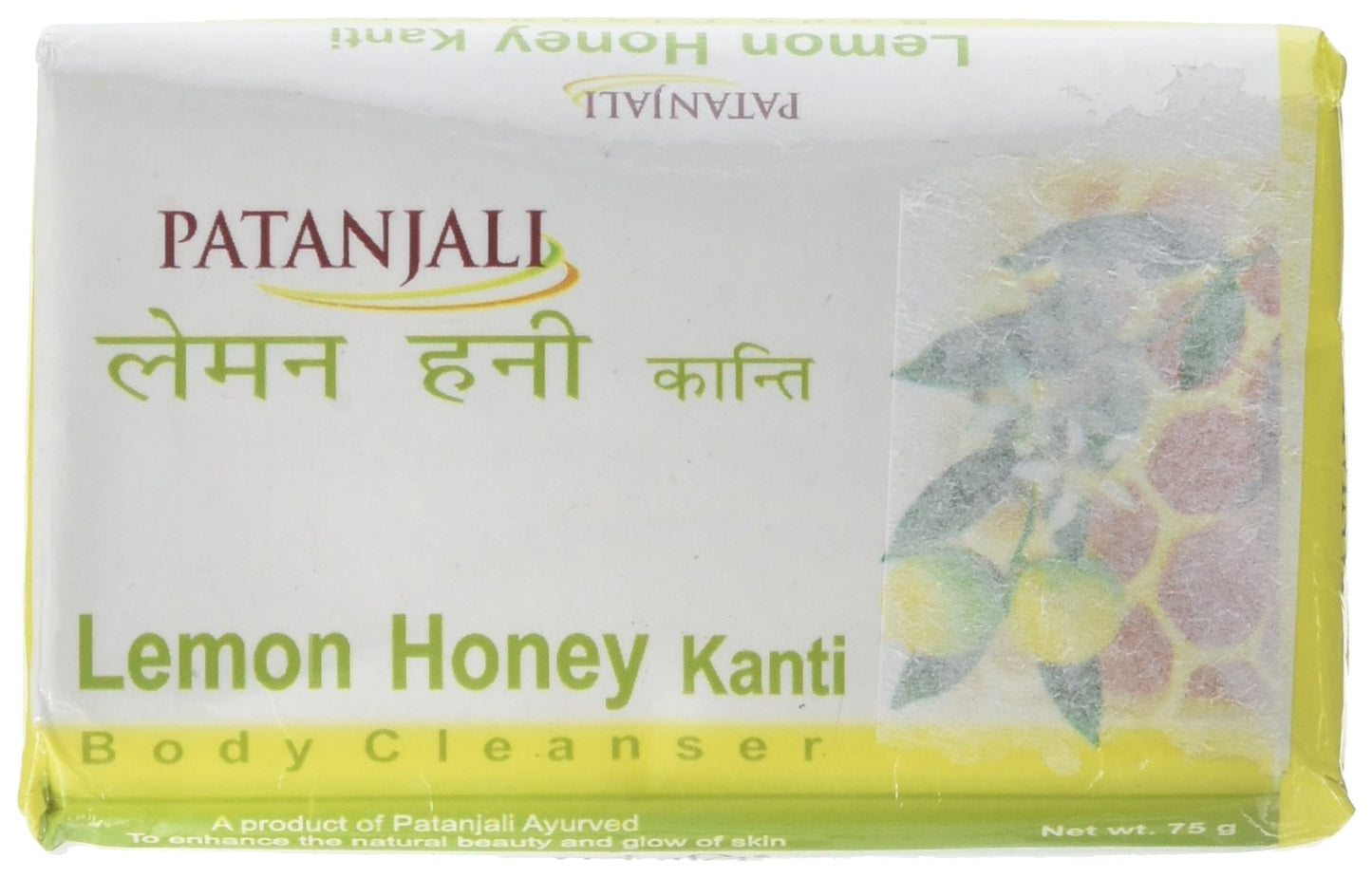 Patanjali Body Cleanser Soap- Lemon & Honey 75 gms - Patanjali Product