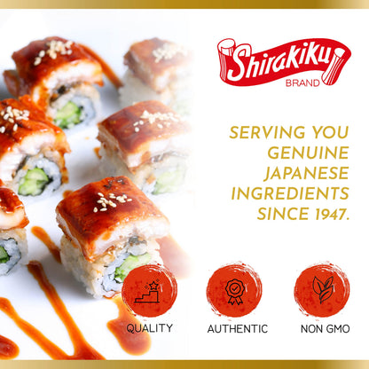 Japanese Sushi Sauce by Shirakiku | Sweet and Savory Authentic Asian Sauce for Sushi, Cooking, Grilling, Perfect for Eel, Unagi | Non GMO| 18 oz. (Sushi Sauce)
