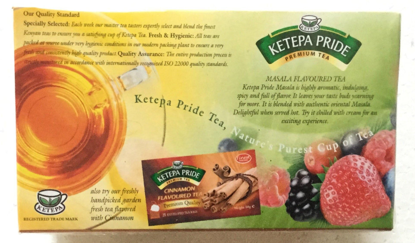 Kenya Tea -- Ketepa Masala 25 Enveloped Tea Bags (Pack of 2 for a Total of 50 Tea Bags)