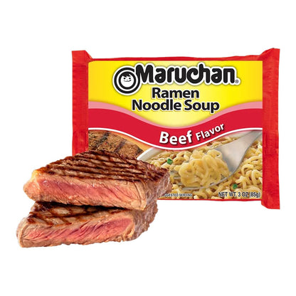 Maruchan Ramen Noodles, Beef, 3 Ounce (Pack of 6)