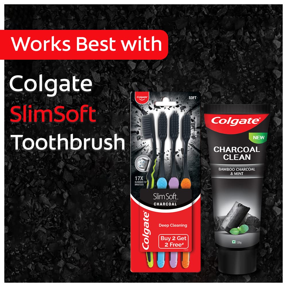 Colgate Charcoal Clean Toothpaste, Bamboo Charcoal and Mint - 120 g