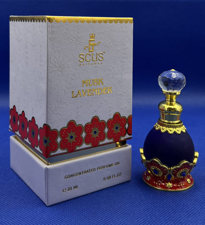 Musk Lavender 20 ML Concentrated Fragrance (0.68 fl. Oz) - by SCUS Perfumes - Bath & Shower