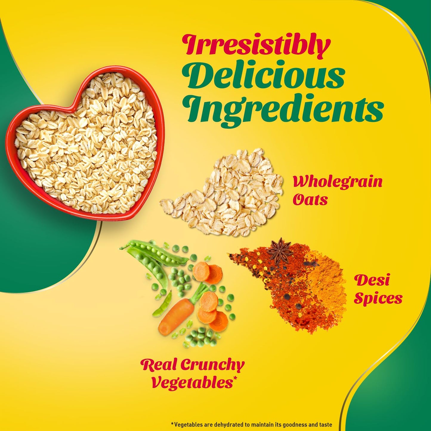 Saffola Masala oats- Veggy Twist 500 gms - Indian Snack