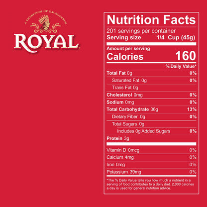 Royal Sonamasuri Medium Grain White Rice 20 lbs