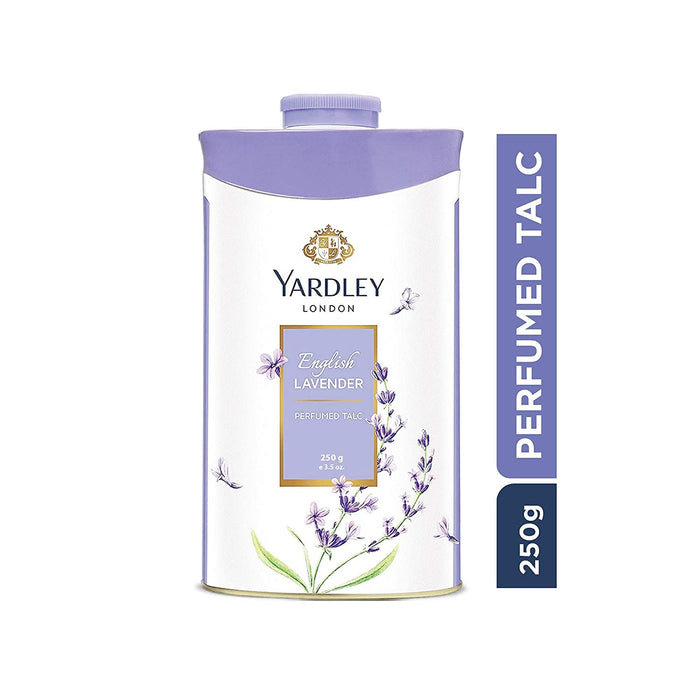 Yardley London Perfumed Fresh Floral Fragrances Locked in a fine & Silky Talcum Powder (Yardley English Lavender Perfumed Talc - 250gm, Pack of 3)