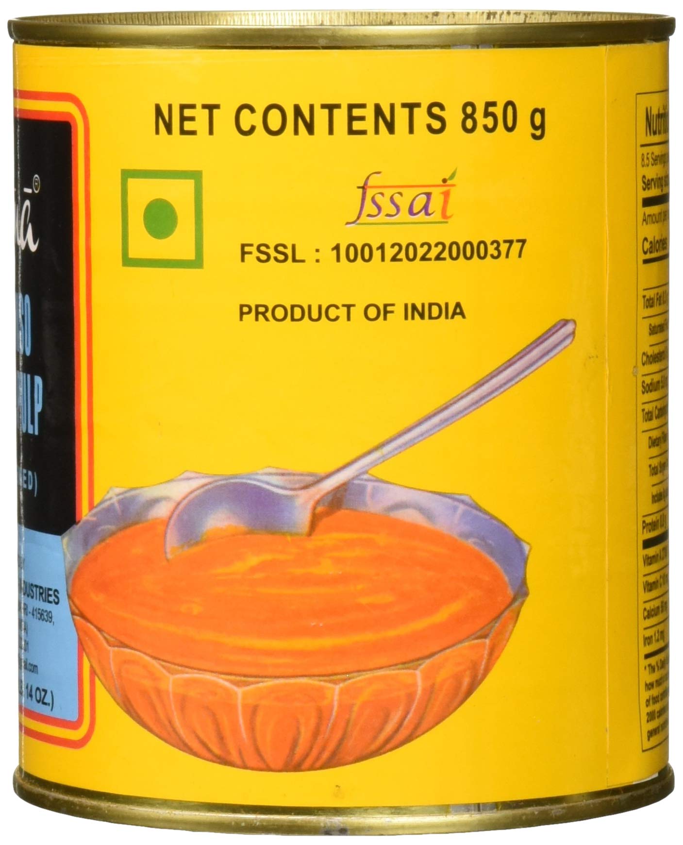 Swad Ratna Alphonso Mango Pulp, Yellow