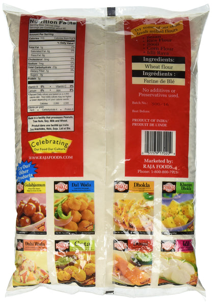 Swad Maida All Purpose Flour Stone Grounded Flour 4 lbs - Flour Atta