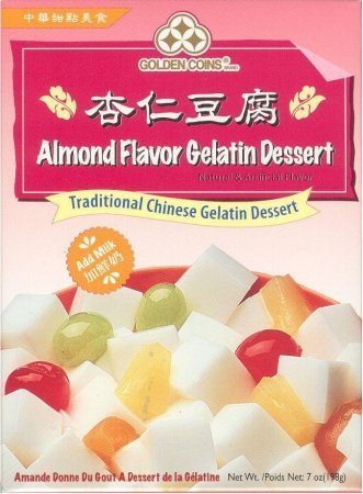 Golden Coins Brand ALmond Flavor Gelatin Dessert by Golden Coins