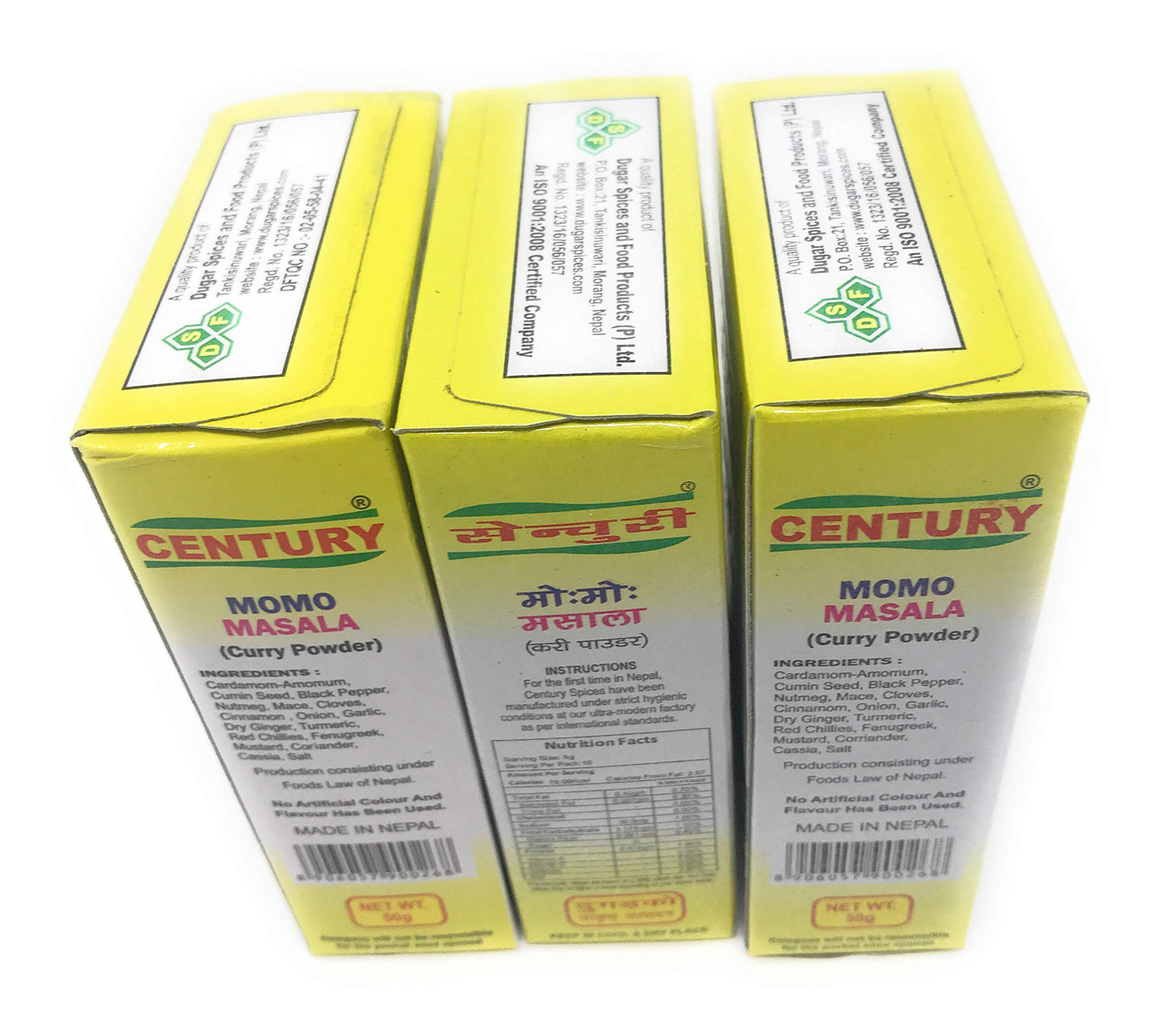 Century MOMO Masala Made in Nepal Pack of 3 Pcs Chinese Dumpling Spices 150 gm Net
