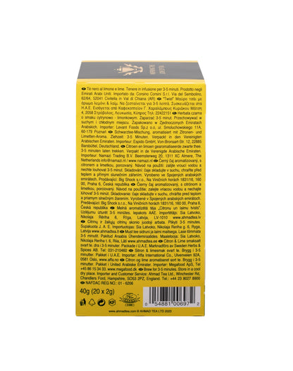 Ahmad Tea Energy- Lemon & Lime Twist Black Tea 20 teabags