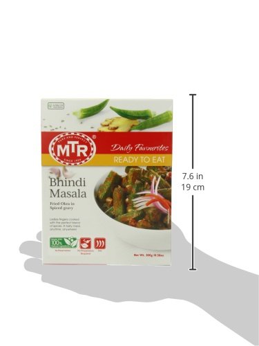 MTR Bhindi Masala, 10.58-Ounce Boxes (Pack of 10)