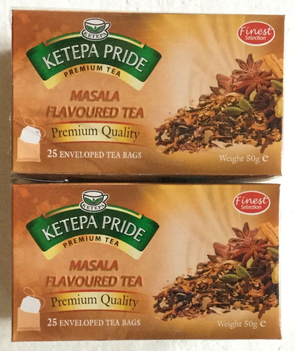 Kenya Tea -- Ketepa Masala 25 Enveloped Tea Bags (Pack of 2 for a Total of 50 Tea Bags)