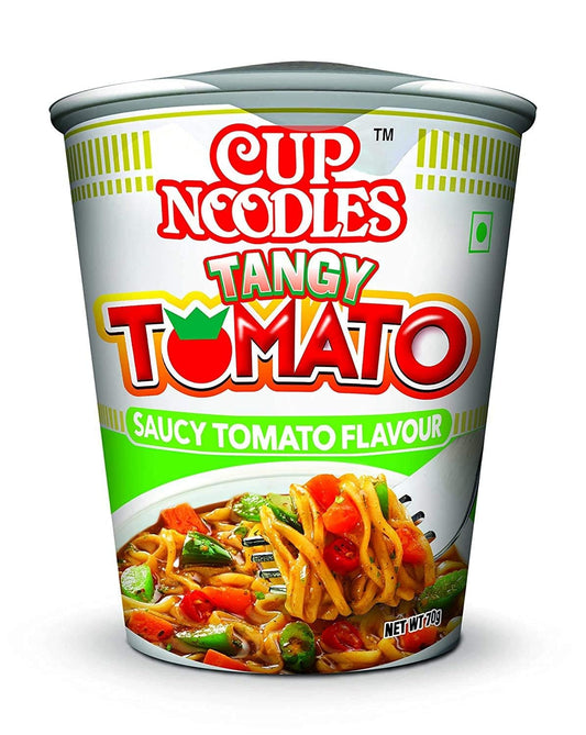 Nissin Cup Noodles, Tangy Tomato, 70g (Pack of 4)