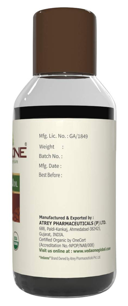 Vedaone USDA Organic Kalonji | Nigella Sativa Black Cumin Seed Oil for Hair Growth - 100ml | Ayurvedic Formula