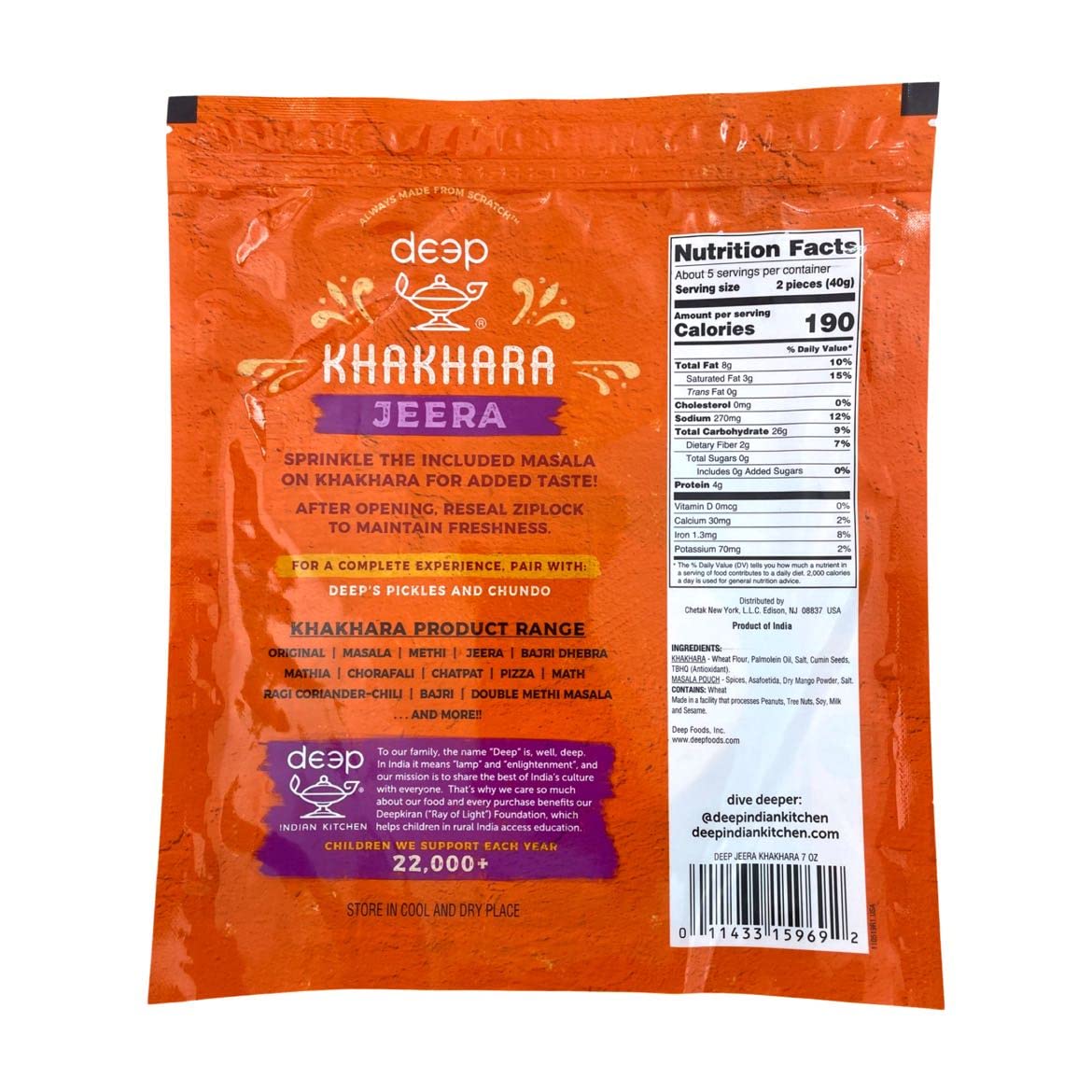 Deep Khakhra-jeera 200 gms