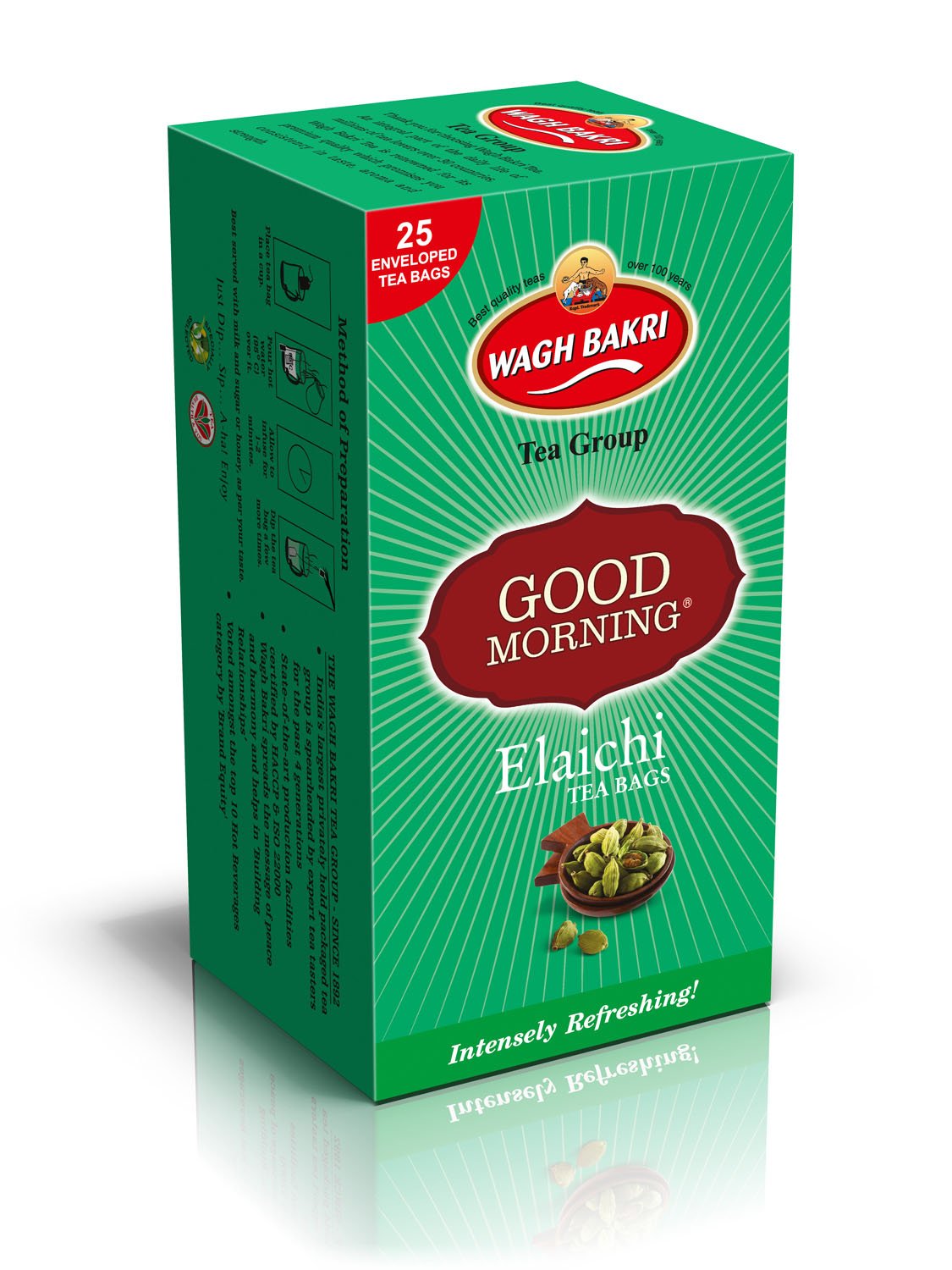 Wagh Bakri-Cardamom flavour 25 teabags