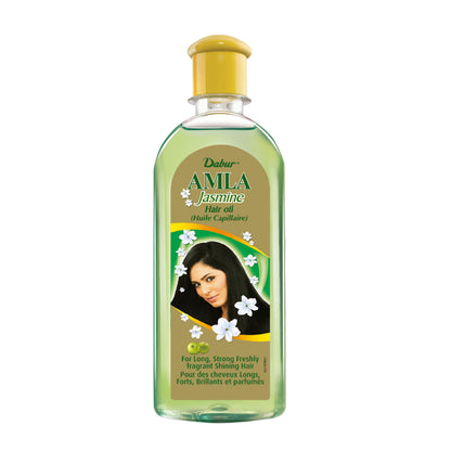 Dabur Amla Jasmine Hair Oil - Amla Oil, Amla Hair Oil, Amla Oil for Healthy Hair and Moisturized Scalp, Indian Hair Oil for Men and Women, Hair Strengthening Products (300 ml)