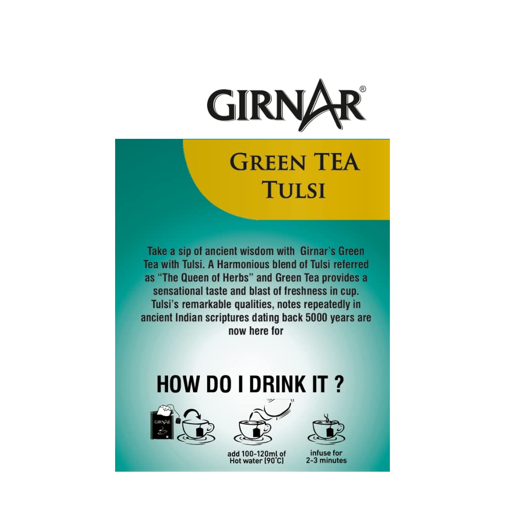 Girnar Green Tea With Tulsi (10 Tea Bag)