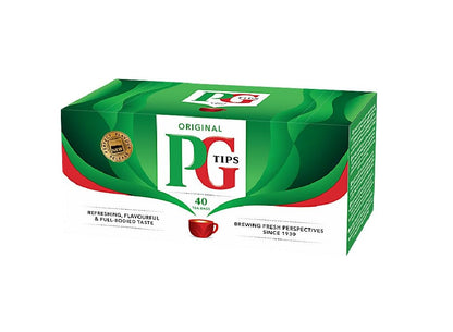 PG Tips Premium Black Tea, Black Tea Pyramid Bags, 40 ct