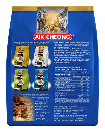 Aik Cheong 2 in 1 White Coffee Tarik (30g x 15 sachets)
