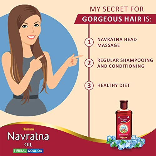 Emami / Himani Navratna Ayurvedic Herbal Hair (MultiPurpose) Oil 500ml by Navratna Hair Oil - Thanda Thanda Cool Cool