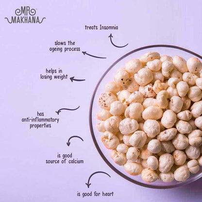 MR Makhana Lime & Chili Flavored Makhana | Super Snack | Roasted | 2.65oz (75g) Family Size