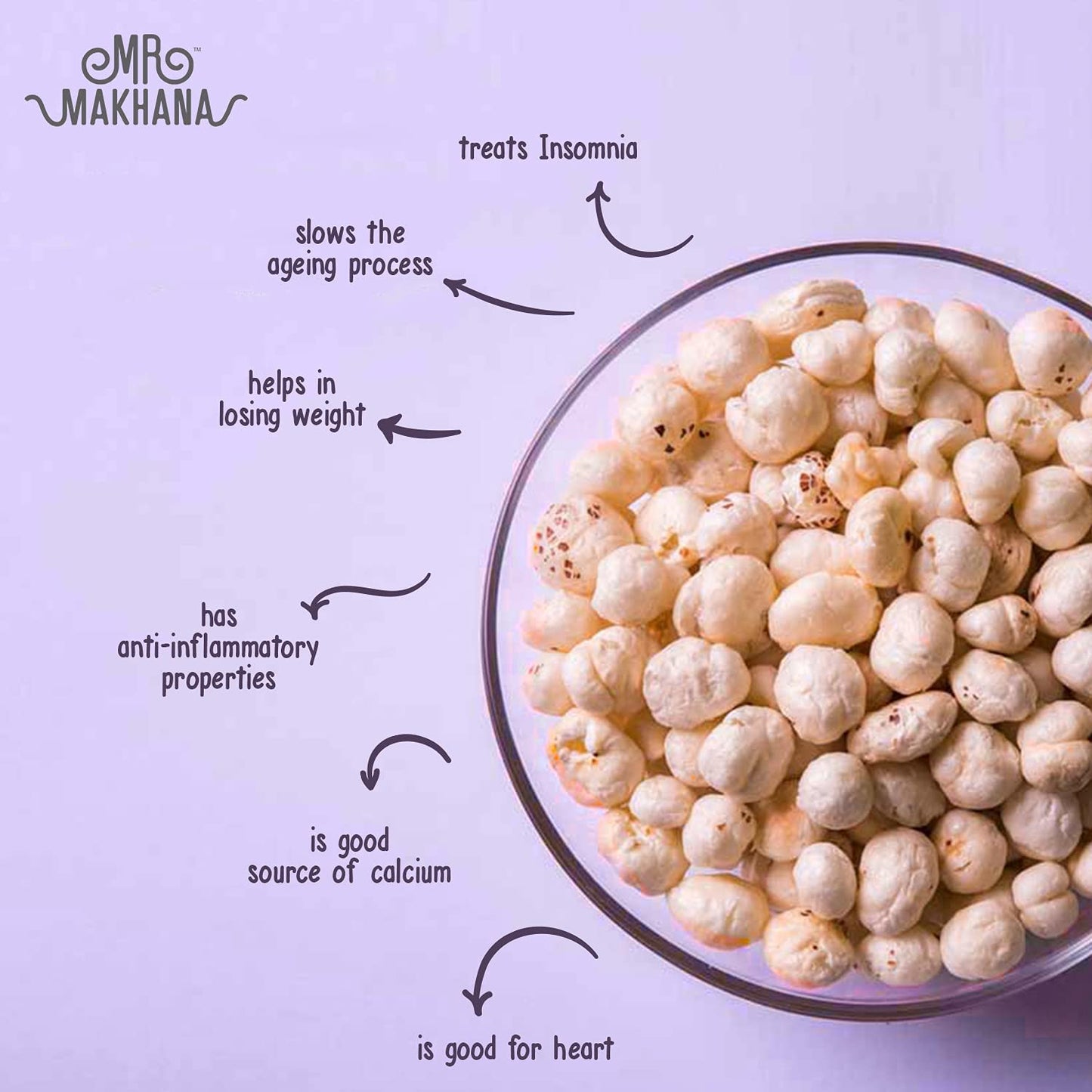 MR Makhana Flavored Makhana | Super Snack | Roasted | 2.65oz (75g) - Family Size (Pickle Tickle)