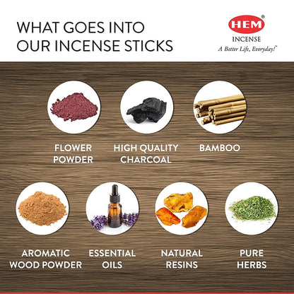 HEM Eucalyptus For Cleansing & Relaxing Incense Sticks - Pack of 6 (20 sticks each)