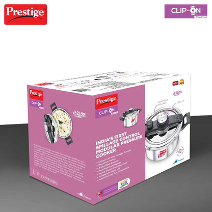PrestigeClip-On Modular Pressure Cooker 5 Litre - Indian Cookware