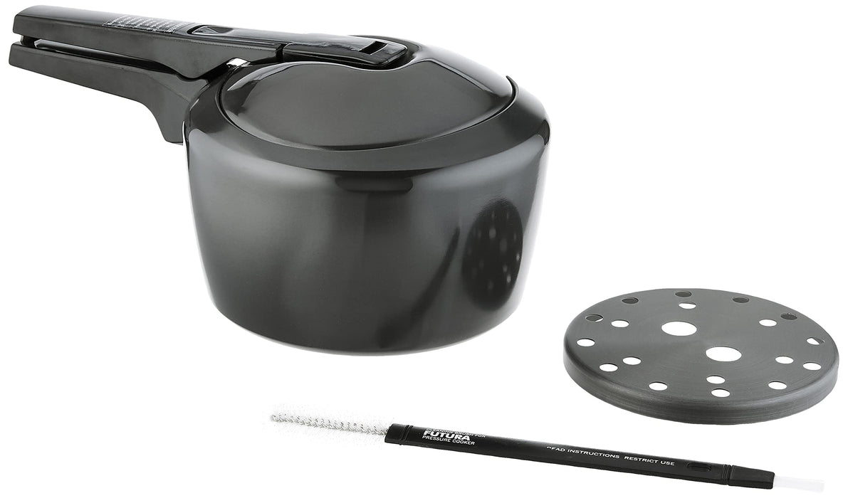 Hawkins Futura 3 Litre Pressure Cooker, Hard Anodised Inner Lid Pressure Cooker, Pan Cooker, Black (FP30)